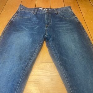 Wrangler Retro Slim Boot Jeans Size 33x36 Medium Wash Denim EXCELLENT CONDITION